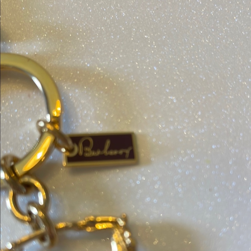Burberry Gold and Brown Keychain/Bag Clip Accessory - Picture 3 of 7